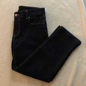 WHBM slim crop capri jeans